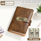 100-Transparent-Pocket Currency Collectors Album, Top-Grade PU Leather, Password Lock, Durable Material, Secure Protection, Large Capacity Storage, High Clarity Transparent Sleeves, Banknote Binder, Gift-Ready Office Accounting Supplies for Gift Use, 100