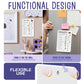 Magnetic Kids Chore Chart - Daily Routine Chart with Checklist, Stickers, Plastic Icons & Visual Task System, Back to School Supply That Builds Structure for Autistic Kids & ADHD Tools