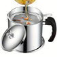 🏆Household 304 Stainless Steel Filter Large Capacity Oil Filter Pot Oil Storage Tank