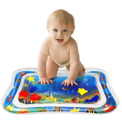 Inflatable water-sensitive mat for babies and pets