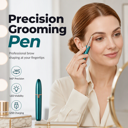 💕LAST DAY SALE ONLY ￡7.99!!✨ Precision Brow Trimmer Pen – LED Light Electric Eyebrow Shaper For Effortless Grooming
