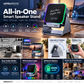 💎 5-IN-1 WIRELESS SPEAKER STAND! 💎 Induction Audio, Phone Holder & Ambient Light
