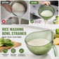 🥳HOT SALE🥳💞50K+ SOLD! Rice Washing Bowl – Dual-function, fine mesh & ergonomic handle. Washes & drains perfectly – grab yours! ✅