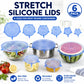 🎁🔥Last day sale 50% OFF🔥  Adpartner Silicone Lids for Food Storage (6-Pack)