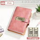 100-Transparent-Pocket Currency Collectors Album, Top-Grade PU Leather, Password Lock, Durable Material, Secure Protection, Large Capacity Storage, High Clarity Transparent Sleeves, Banknote Binder, Gift-Ready Office Accounting Supplies for Gift Use, 100