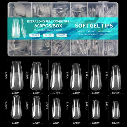 Silk Seamless Nail Art Sheets - 600-piece Set