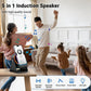 🎵5-in-1 Wireless Induction Bluetooth Speaker with Phone Stand