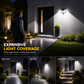 Light Up Gardens Instantly! 140-LED Motion Sensor Solar Wall Lamp