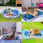 Inflatable water-sensitive mat for babies and pets