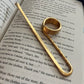 Handmade Utility Book Holder Ring Bookmark