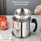 🏆Household 304 Stainless Steel Filter Large Capacity Oil Filter Pot Oil Storage Tank