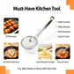 🍳 LIMITED-TIME BOGO 🍃 2-in-1 Stainless Steel Strainer Clamp — Fine Mesh Filter & Tong, Oil Drain