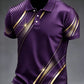 Abstract Print Men's  Shirt, Short Sleeve Slim-Fit Top, Graphic Pattern, Unlined, Plain Surface, Made in Mainland China