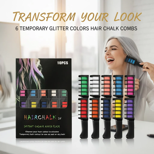 🎨🌈Temporary Hair Dye Chalk Comb- Cruelty Free🪮