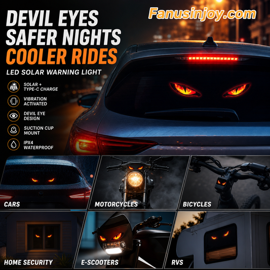 🚗👀Catch all eyes & boost driving safety-Solar Powered LED Car Warning Light