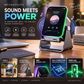 💎 5-IN-1 WIRELESS SPEAKER STAND! 💎 Induction Audio, Phone Holder & Ambient Light