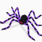 Hairy Spider with Large Web Halloween Outdoor Decoration