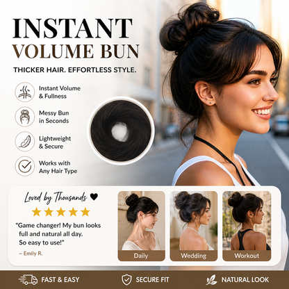 🏆 Limited-time offer: buy one, get one free🔥✨ Create a chic, effortless bun in no time at all 💖