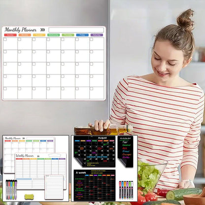 🗓️🧲50% OFF! 🔥Magnetic Erasable Calendar Set