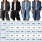 Women’s Faux Denim Comfortable Lapel Coat Shirt