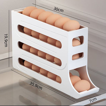 4-Tier Tilted Design Egg Storage Rack