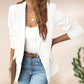 🔥HOT SALE 50% OFF🎁Elegant Soft Solid Color Lapel Buttons Jacket
