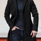 Men's Single Row Buckle Solid Color Jacket