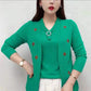 🔥Women's Elegant Embroidered Flowers V-Neck Top