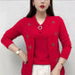 🔥Women's Elegant Embroidered Flowers V-Neck Top