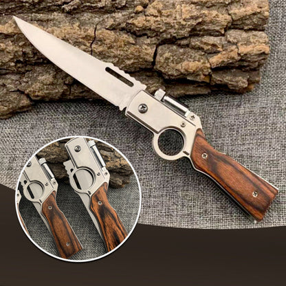 🔪【Tungsten Alloy】Outdoor Folding Knife - Stainless Steel Camping Survival Tool 🏕️🔥