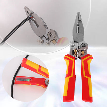 ✅🧰8-in-1 Multifunctional Wire Stripper with Electricity Measurement
