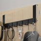 No-Drill Over-Door Hook Rack