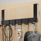 No-Drill Over-Door Hook Rack