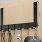 No-Drill Over-Door Hook Rack