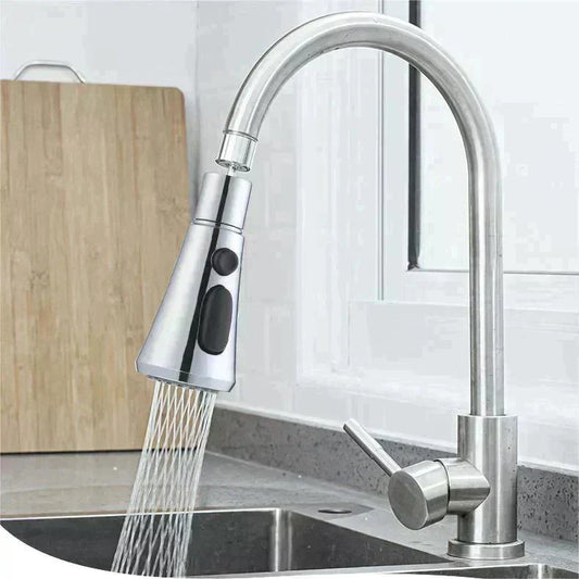 🔥Hot Sale 50% 0FF🔥360° Rotating High-Pressure Faucet With Adapter｜Flexible Sprayer, Boosted Water Flow & Water Saving Design For Kitchen Sinks 🚰