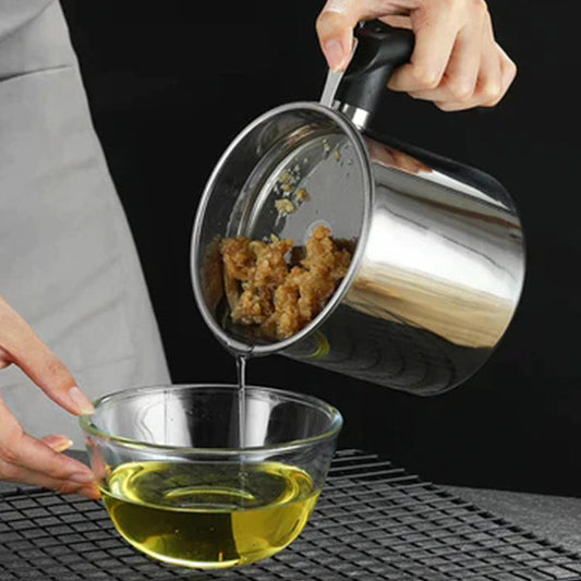 🎁Hot sale ✨ 304 Stainless Steel Kitchen Oil Jar 🌟
