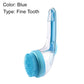🌿 Pet Bath Brush – Long Handle, Shampoo Dispenser, 2 Bristle Types, Easy Grip 🧴