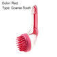 🌿 Pet Bath Brush – Long Handle, Shampoo Dispenser, 2 Bristle Types, Easy Grip 🧴
