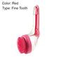 🌿 Pet Bath Brush – Long Handle, Shampoo Dispenser, 2 Bristle Types, Easy Grip 🧴