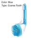 🌿 Pet Bath Brush – Long Handle, Shampoo Dispenser, 2 Bristle Types, Easy Grip 🧴