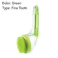 🌿 Pet Bath Brush – Long Handle, Shampoo Dispenser, 2 Bristle Types, Easy Grip 🧴