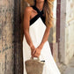 Women's Halter Neck Sleeveless Maxi Dress