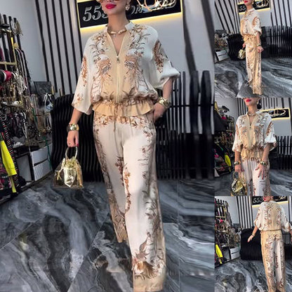 ✨Hot Sale 50% Off🌸Women’s Elegant Zip-Up Two-Piece Set