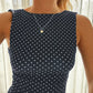 Summer Sleeveless Polka Dot Dress