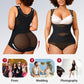 Hook-and-Eye Mesh Shapewear Bodysuit