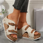 🔥Summer Promotion 50% OFF 🔥Women's Fashion Cutout Platform Wedge Sandals