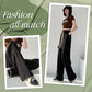 Women's High-Waisted Ice Silk Wide-Leg Pants