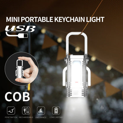 Multifunctional Mini Keychain Flashlight with Clip