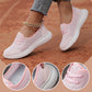 Breathable flat sole slip-on women's shoes