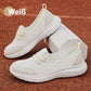 Breathable flat sole slip-on women's shoes
